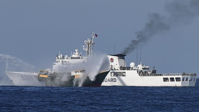 Kapal China dan Filipina Bertabrakan di Laut China Selatan, Kedua Pihak Saling Menyalahkan